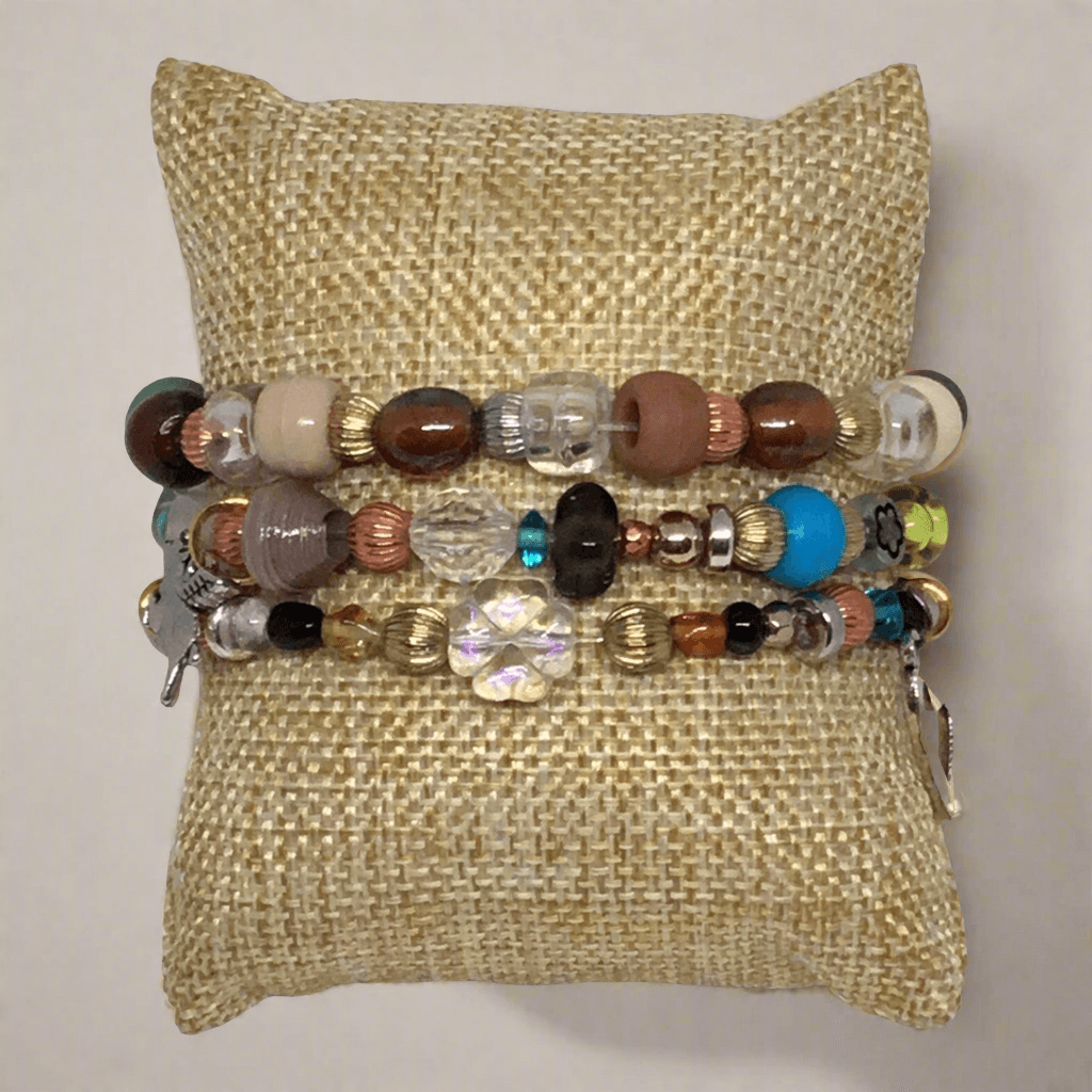 When Pigs Fly | Boho Mixed Media Multi Color Bracelets - Distinct Designs