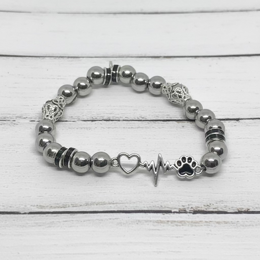 Dog Lover's Stretch Bracelet Bangle Set | Handmade Jewelry