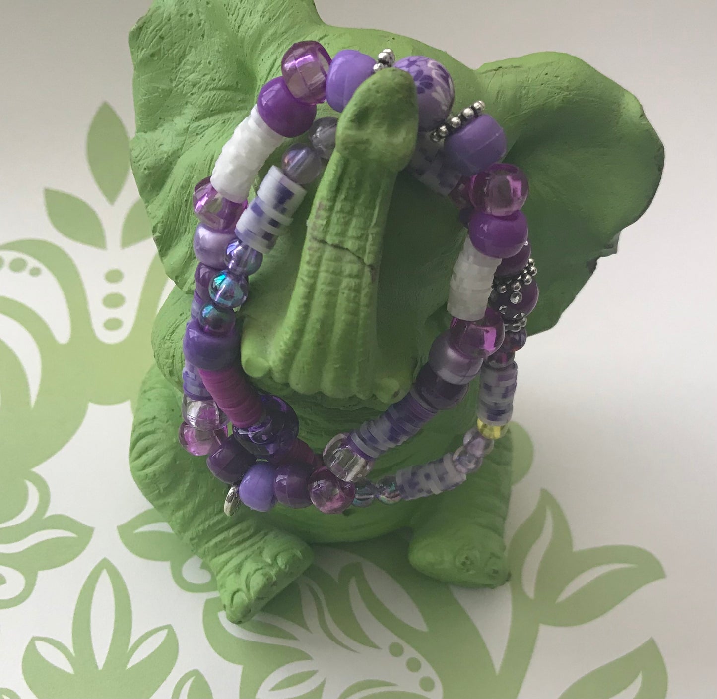 Your Fate | Bracelet Set Boho-Inspired Beachy Vibes with Purple Beads - Distinct Designs