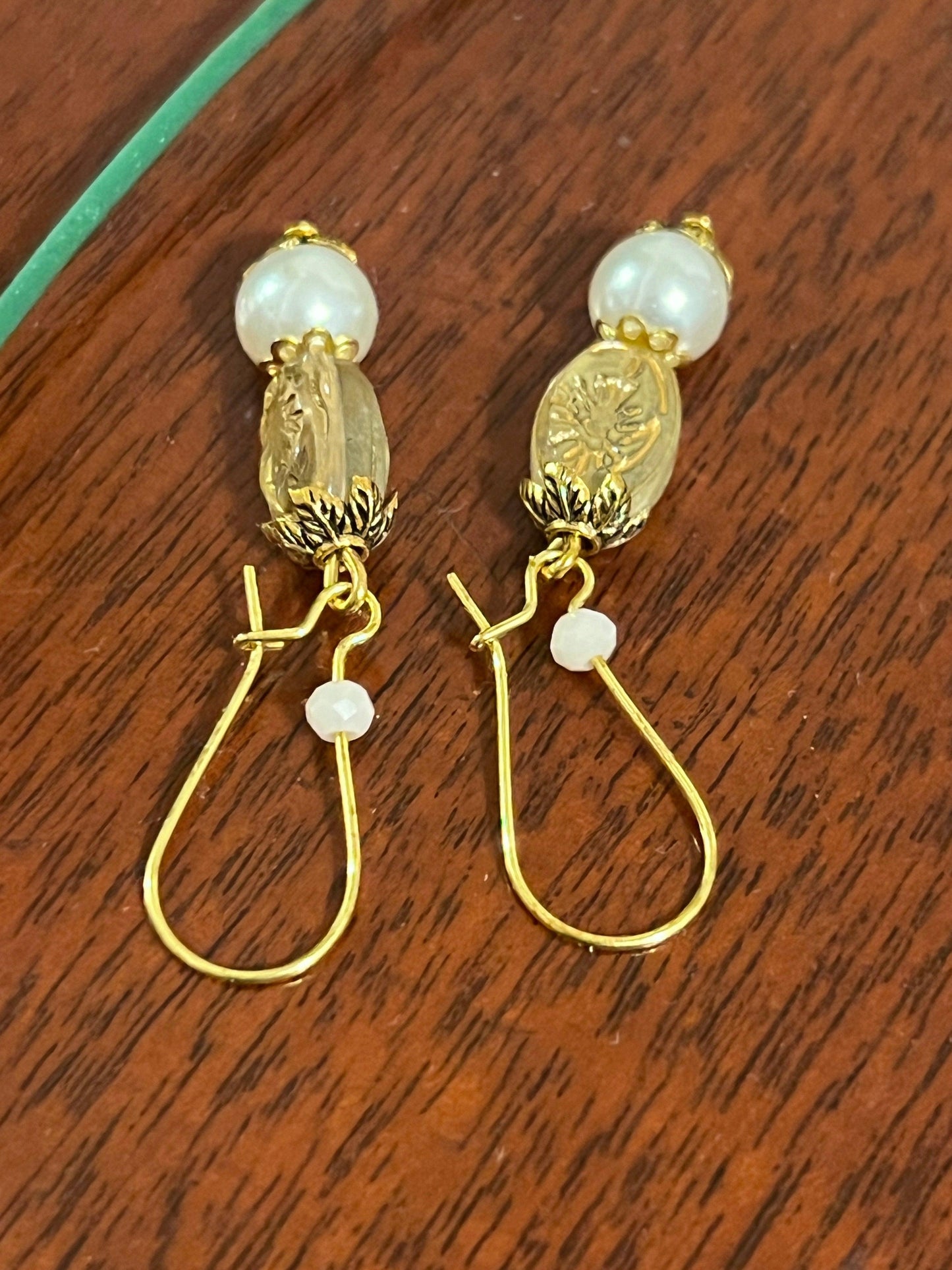 Pearl Dangles Earrings | Czech Glass & Pearl Beads Dangles - Distinct Designs