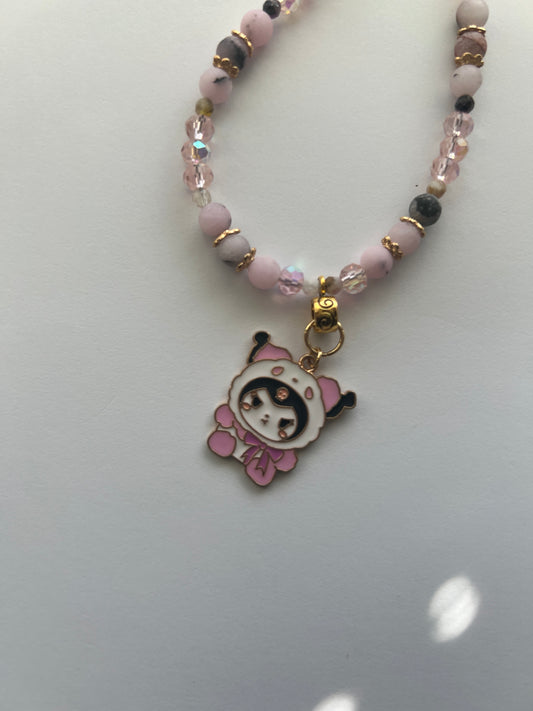 Crystal & Quartz Beaded Necklace | Handmade Kawaii Jewelry