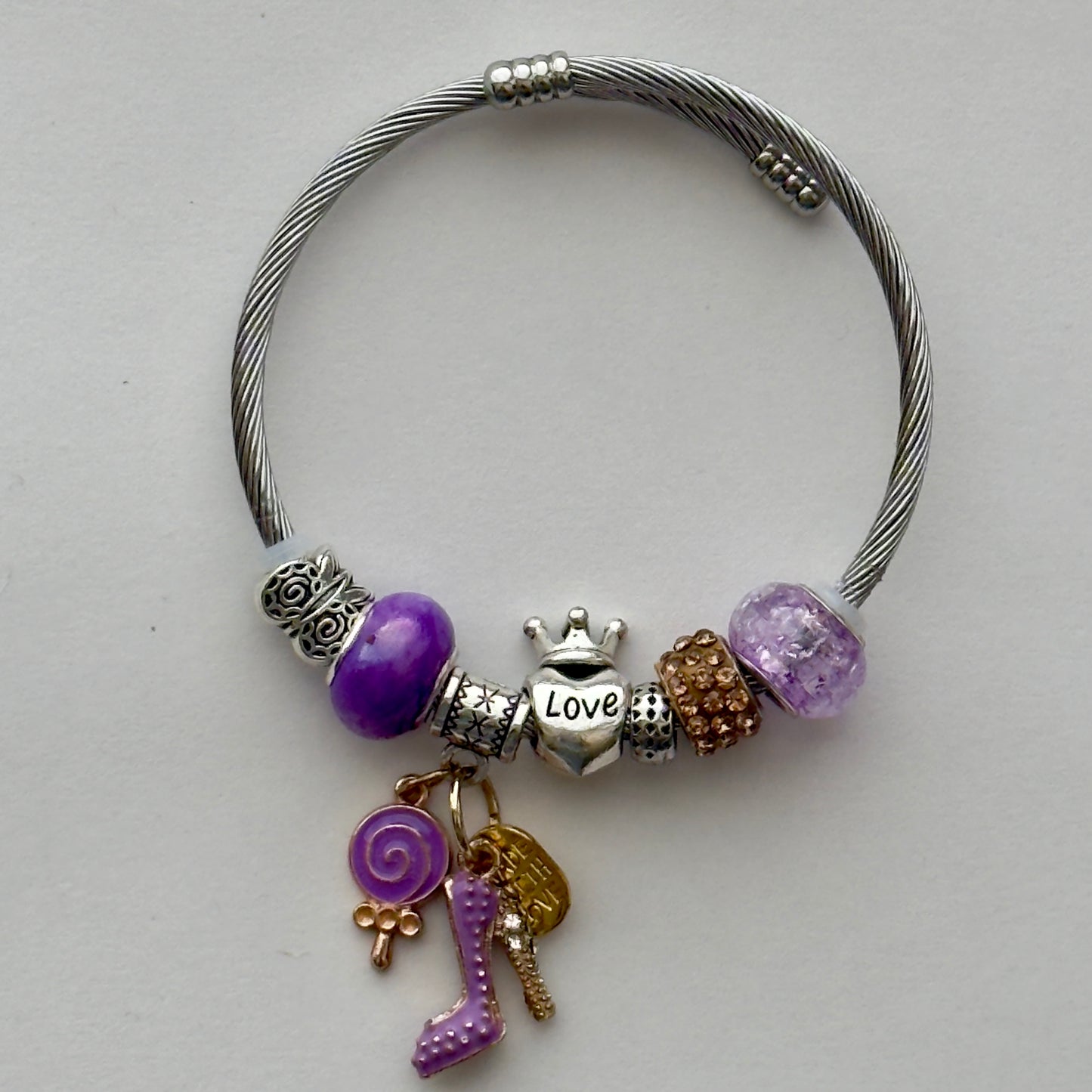 Queen For A Day Bangle | Regal Elegance & Playful Charm