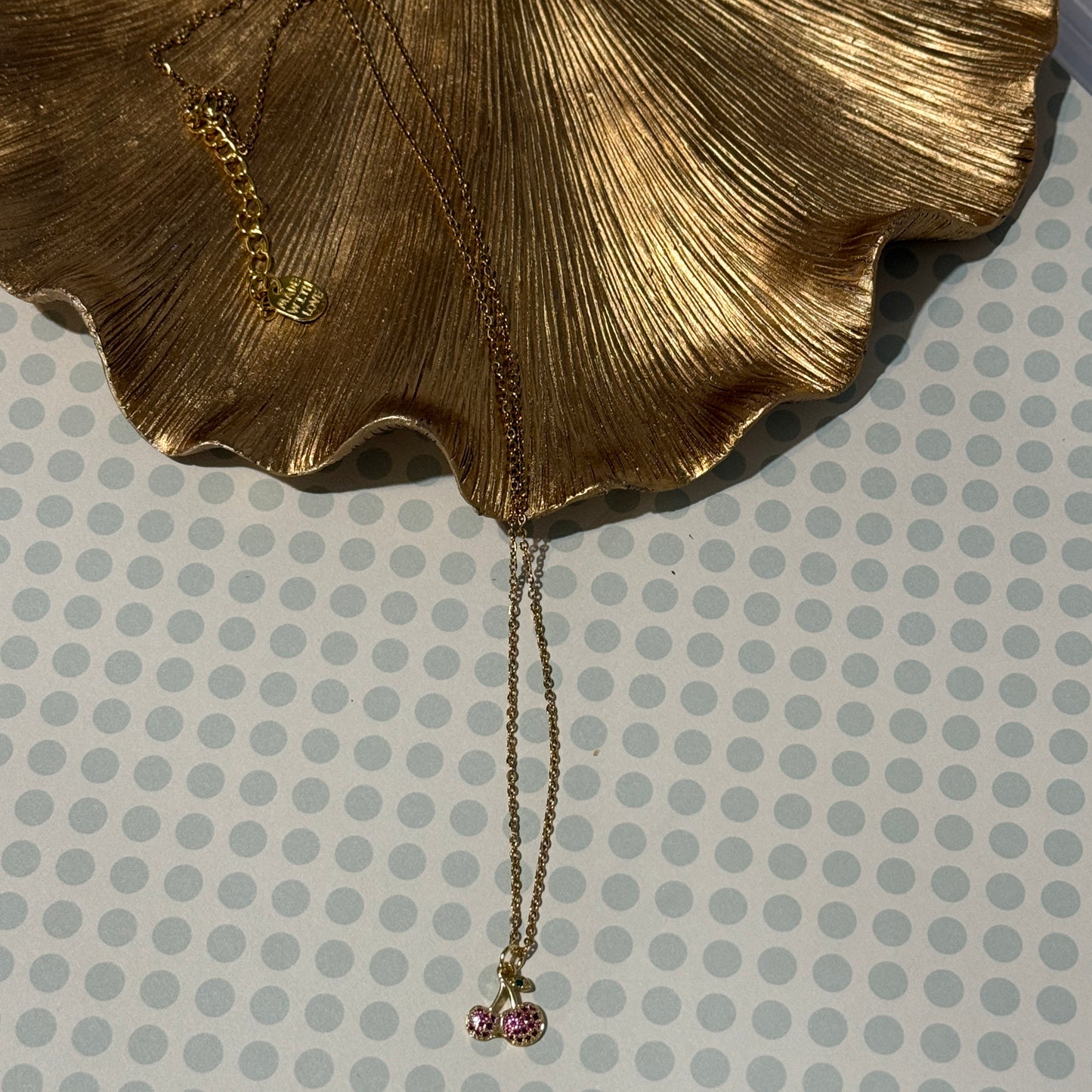 Cherry Bling Necklace | Playful Elegance & Sparkling Charm