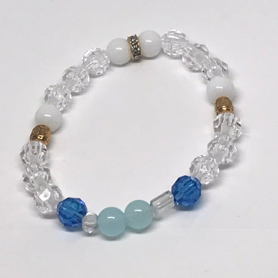 Floral Blue Bracelet Set | Bold Elegance & Confident Style