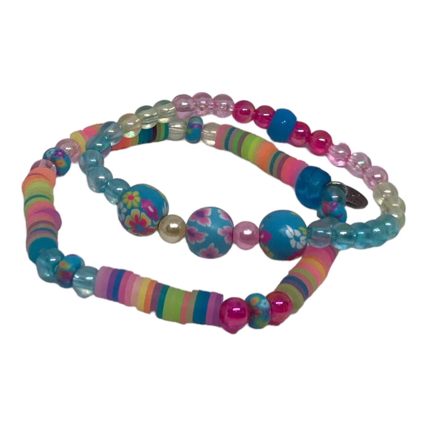 Sailing Over Blue | Clay Friendship Bracelet Set | Pastel Handcrafted - Distinct Designs