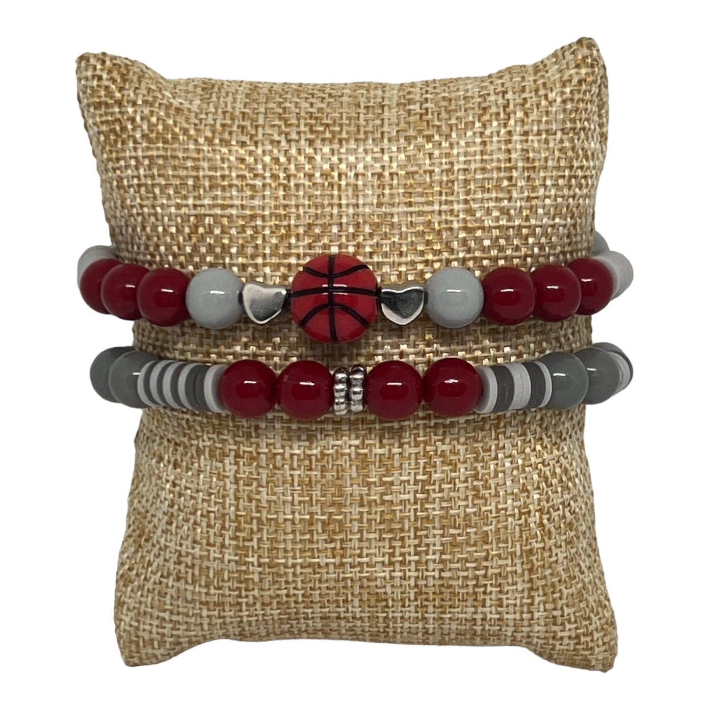 Hoops | Basketball Inspired Stretch Sporty Bracelet Set - Distinct Designs