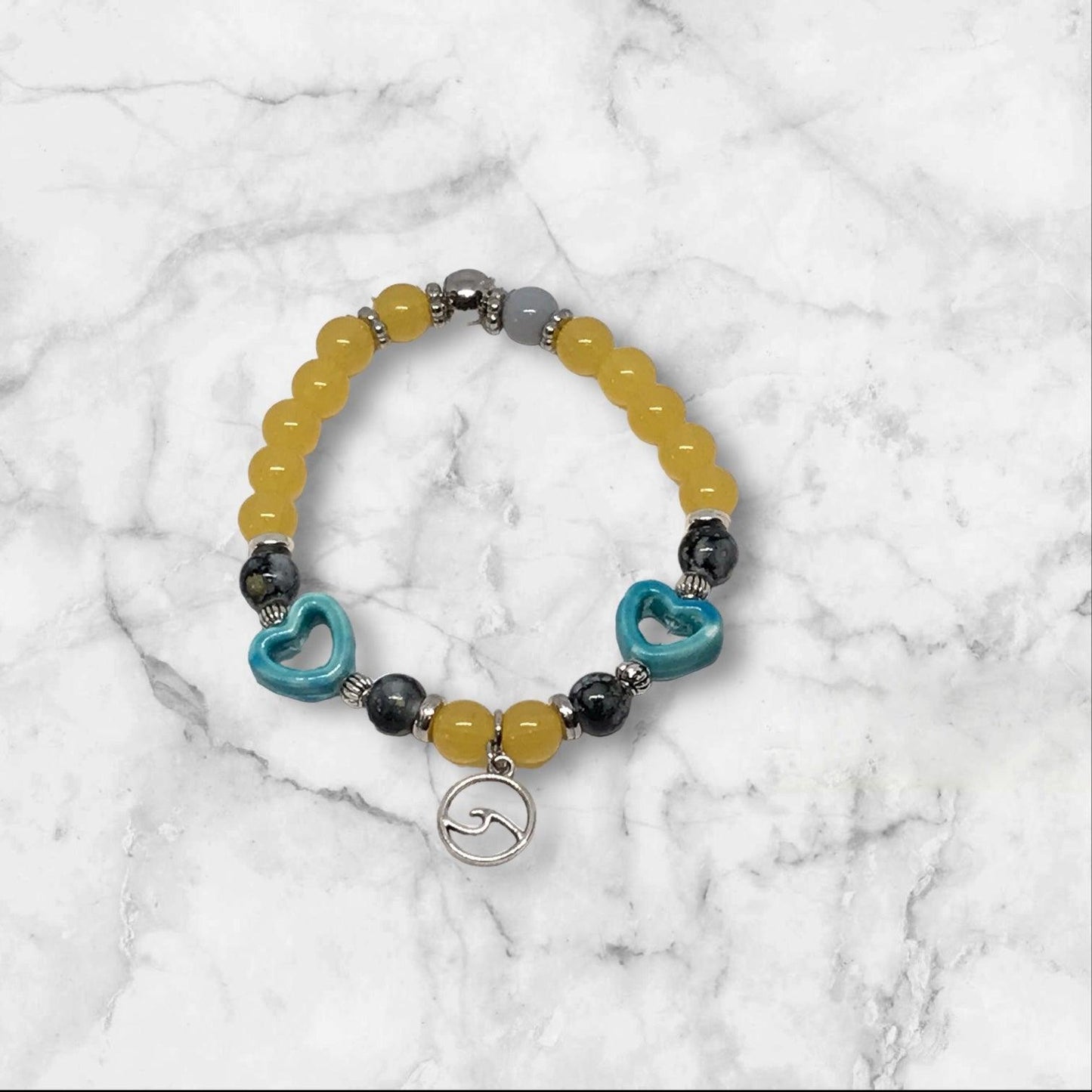 Beach Vibes | Sea-Inspired Charm Stretch Bracelet Set - Distinct Designs