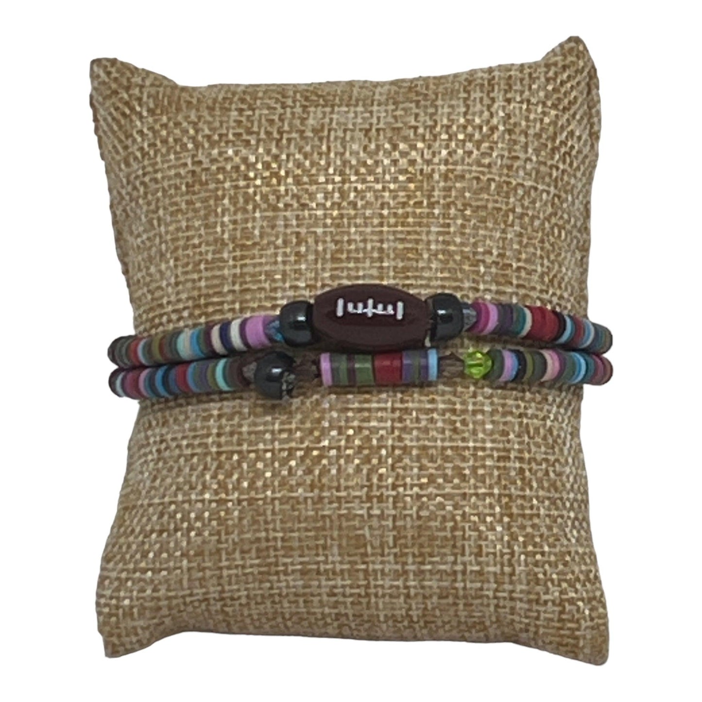 Football Fantasy | Friendship Unique Heishi Beads Bracelet Set - Distinct Designs