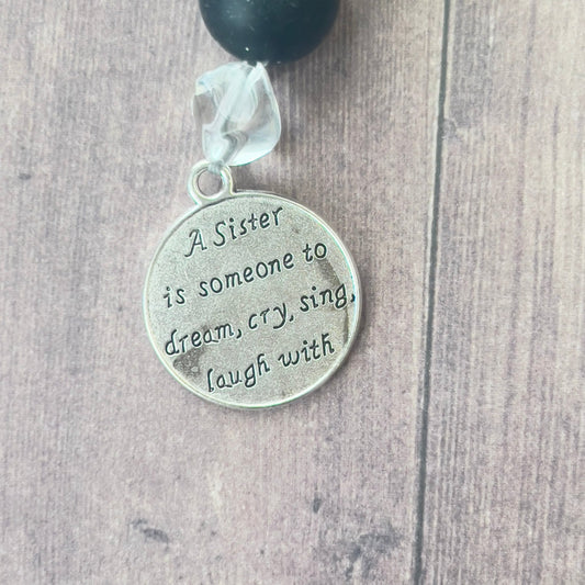 Beaded Bag Charm | Sparkly Inspirational Handmade Jewelry - Distinct Designs