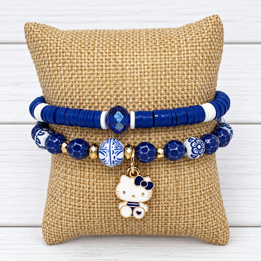 Beaded Charm Friendship Bracelet Set | Colorful Beaded Friendship - Distinct Designs