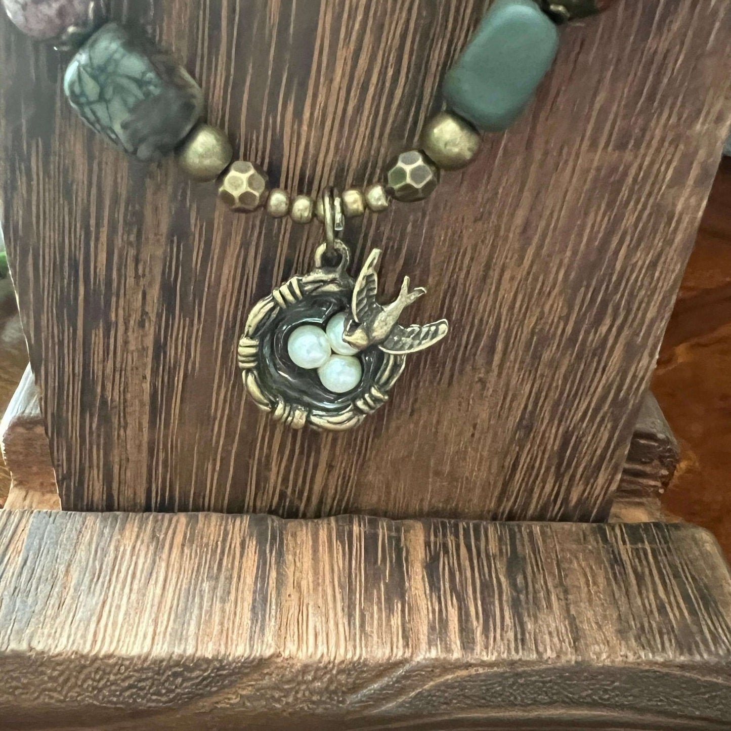 Beaded Natural Gemstone Necklace | Nature - Inspired Elegance Handmade Jewelry - Distinct Designs