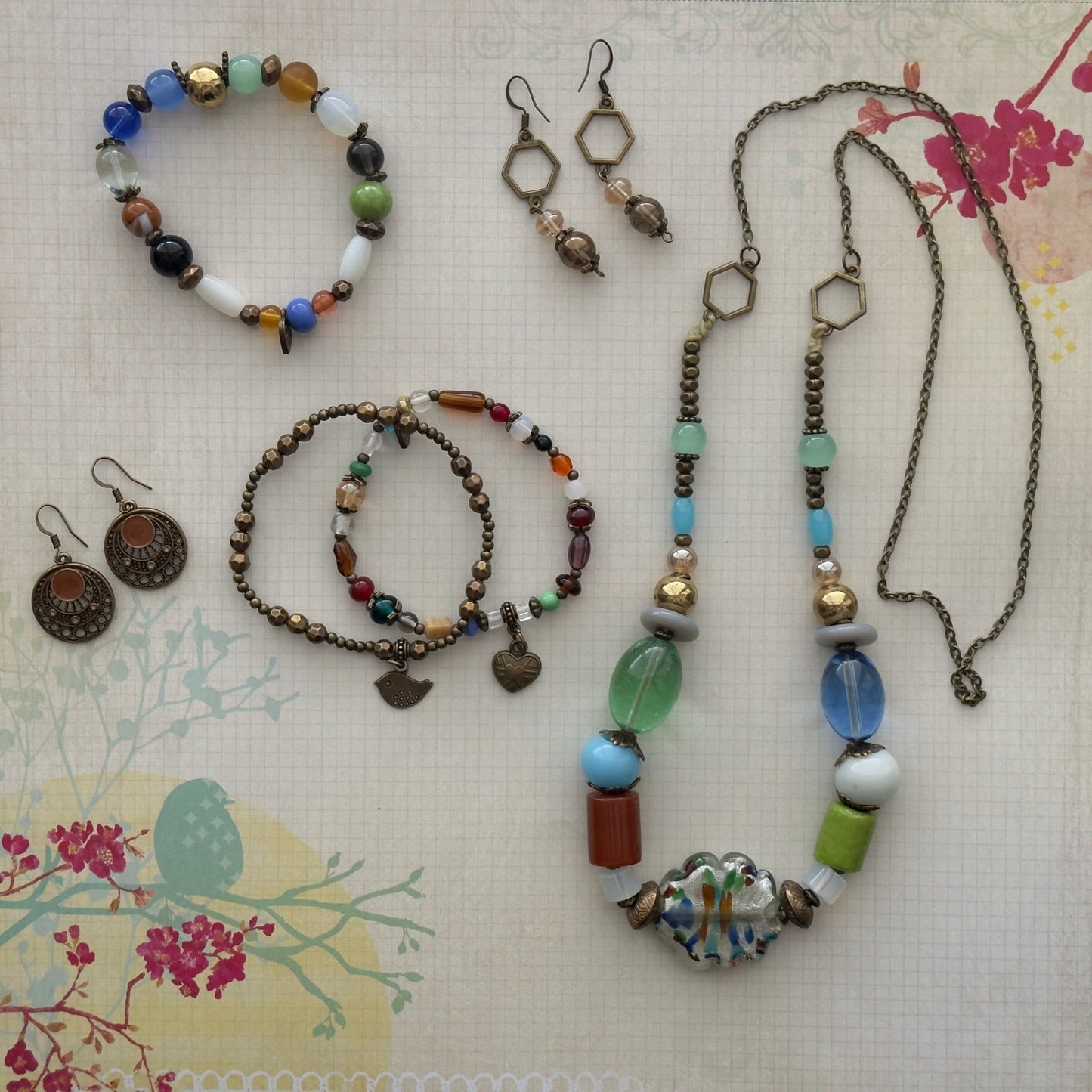 Canopy Green Bracelet | Boho Charm & Nature - Inspired Elegance - Distinct Designs