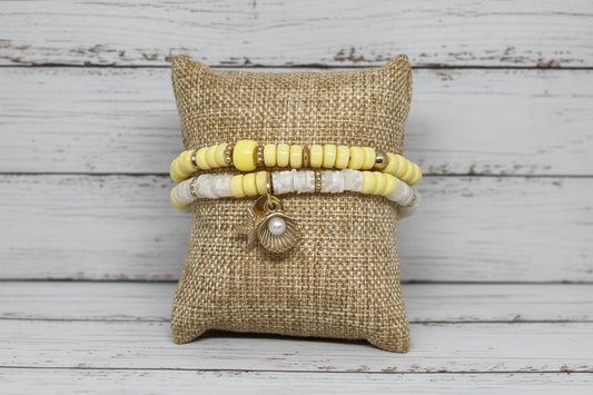 Clay Beads Friendship Bracelet Set | Colorful Beaded Friendship Handmade Jewelry - Distinct Designs