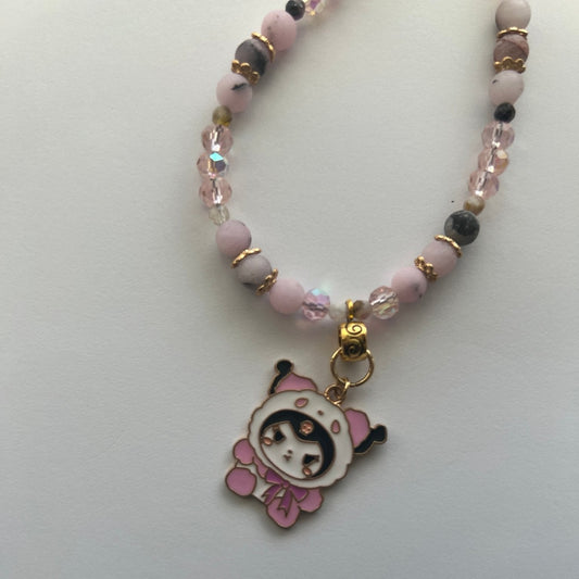 Crystal & Quartz Beaded Necklace | Handmade Kawaii Jewelry - Distinct Designs
