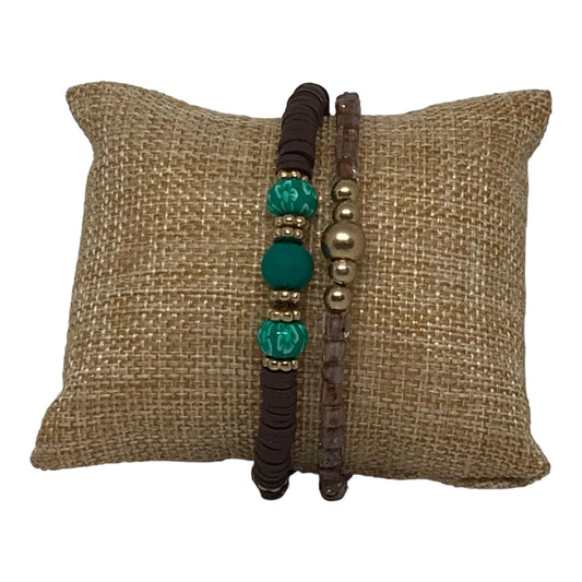 Daintly Beaded Bracelet Set | Boho Chic Handmade Jewelry - Distinct Designs