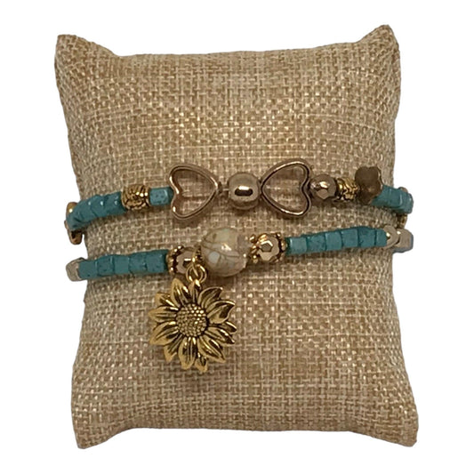 Dainty Glass Beads Bracelet Set | Boho Chic Vintage Inspired - Distinct Designs