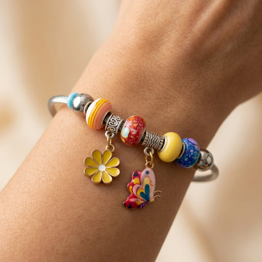 Brazalete Soñador de Diente de León | Belleza caprichosa y encanto de espíritu libre