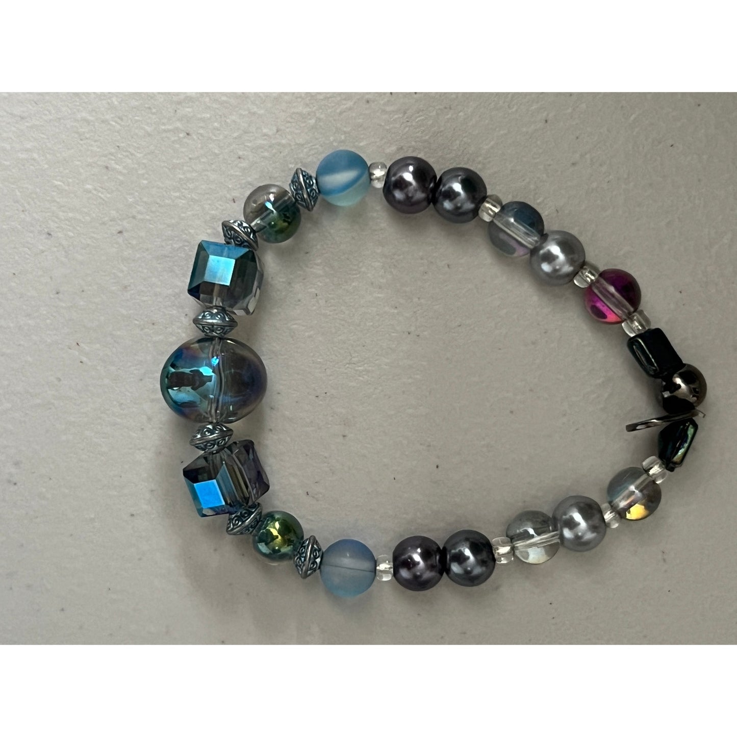 Glam Handmade Glass Pearls Bracelet Set Classy Unique Future-Core