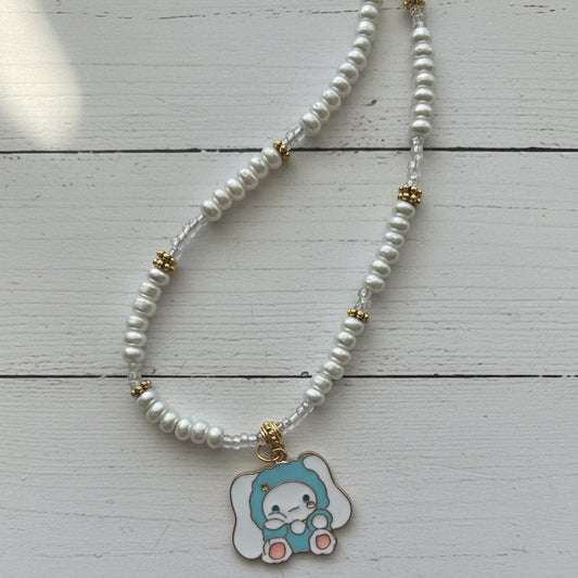 Glass Pearl Beaded Necklace | Handmade Kawaii Jewelry - Distinct Designs