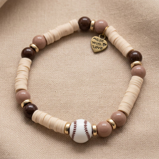 Pulsera de la amistad hecha a mano Homerun: divertida y deportiva