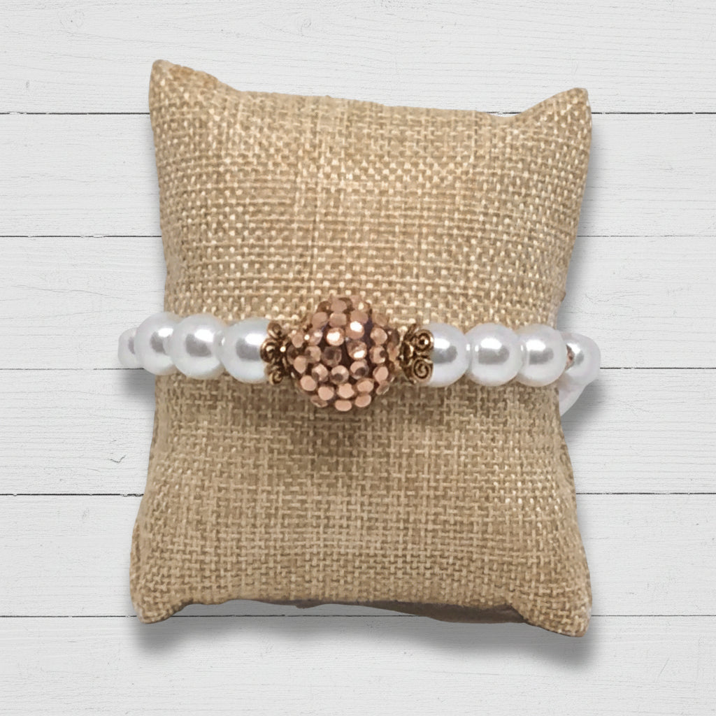 High Maintenance Glass Pearl Bracelet – Effortless Elegance! - Distinct Designs