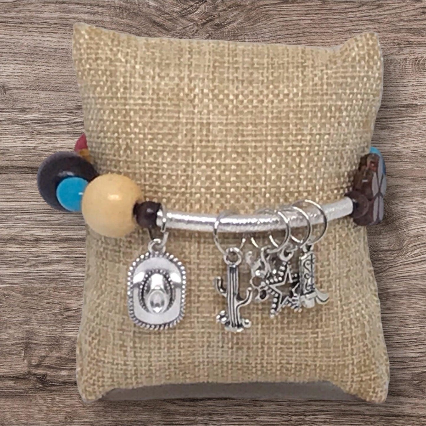Hey Y'all Western Bracelet | Unique Mixed Media Handmade - Distinct Designs