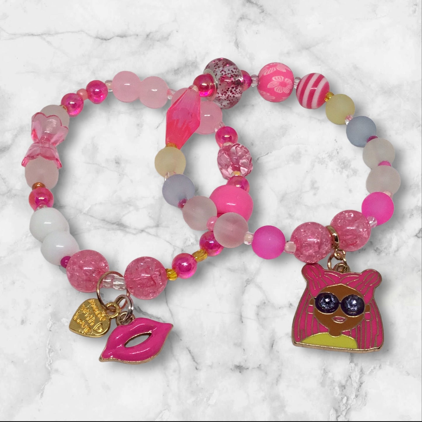Signature Pink | Whimsical Sparkle Bracelet Set