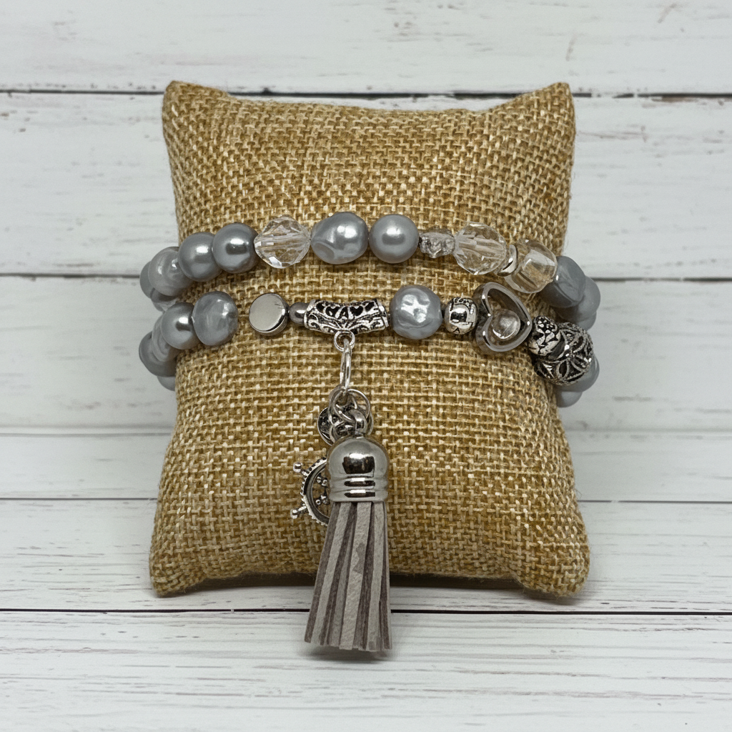 Nautical Elegance Beaded Bracelet Set | Coastal Landing Handmade Jewelry - Distinct Designs