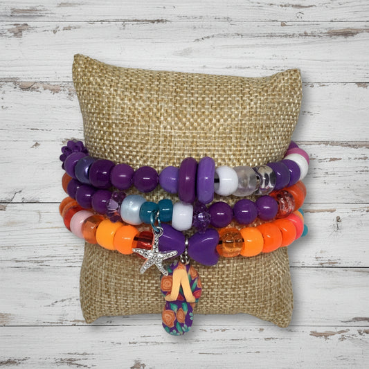 Pony Beads Bracelet Set | Colorful Beaded Handmade Jewelry - Distinct Designs