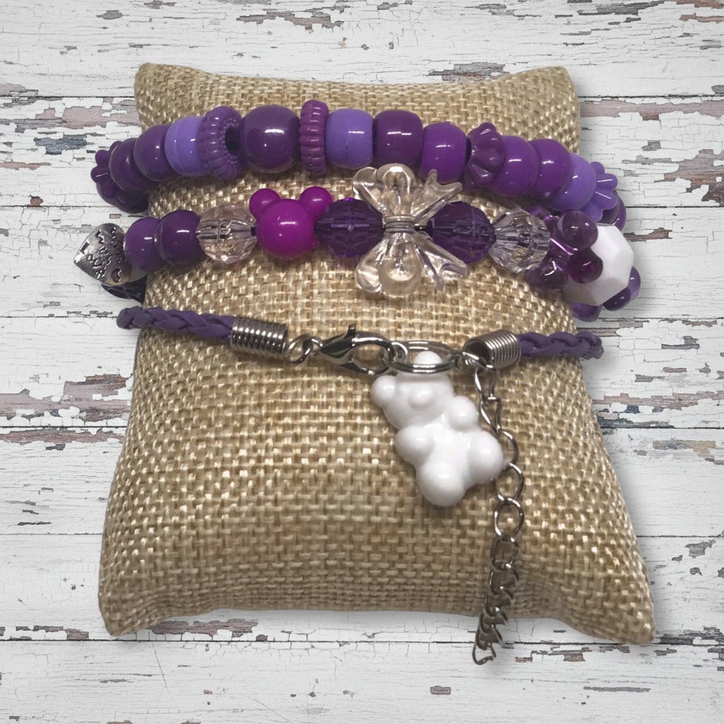 Pony Beads Friendship Bracelets | A Playful Pop of Cute Charms Handmade Jewelry - Distinct Designs