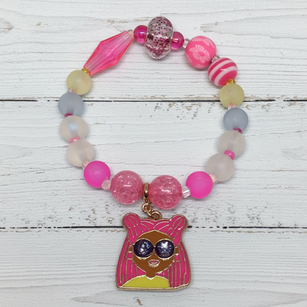 Signature Pink | Whimsical Sparkle Bracelet Set - Distinct Designs