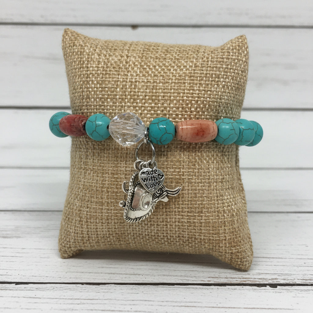 Southwestern Wooden Beads Bracelet | Western Chic Handmade Jewelry - Distinct Designs