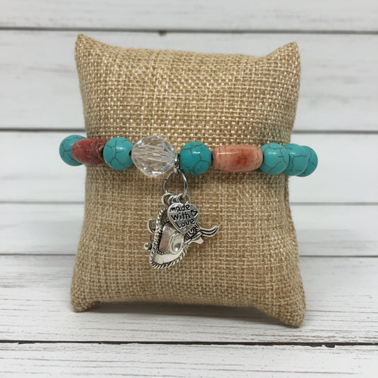 Southwestern Wooden Beads Bracelet | Western Chic Handmade Jewelry - Distinct Designs