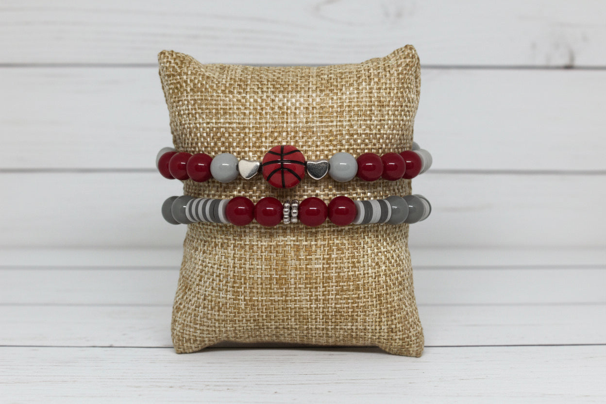 Sports Inpired Beaded Bracelet Set | Colorful Beaded Friendship Handmade Jewelry - Distinct Designs