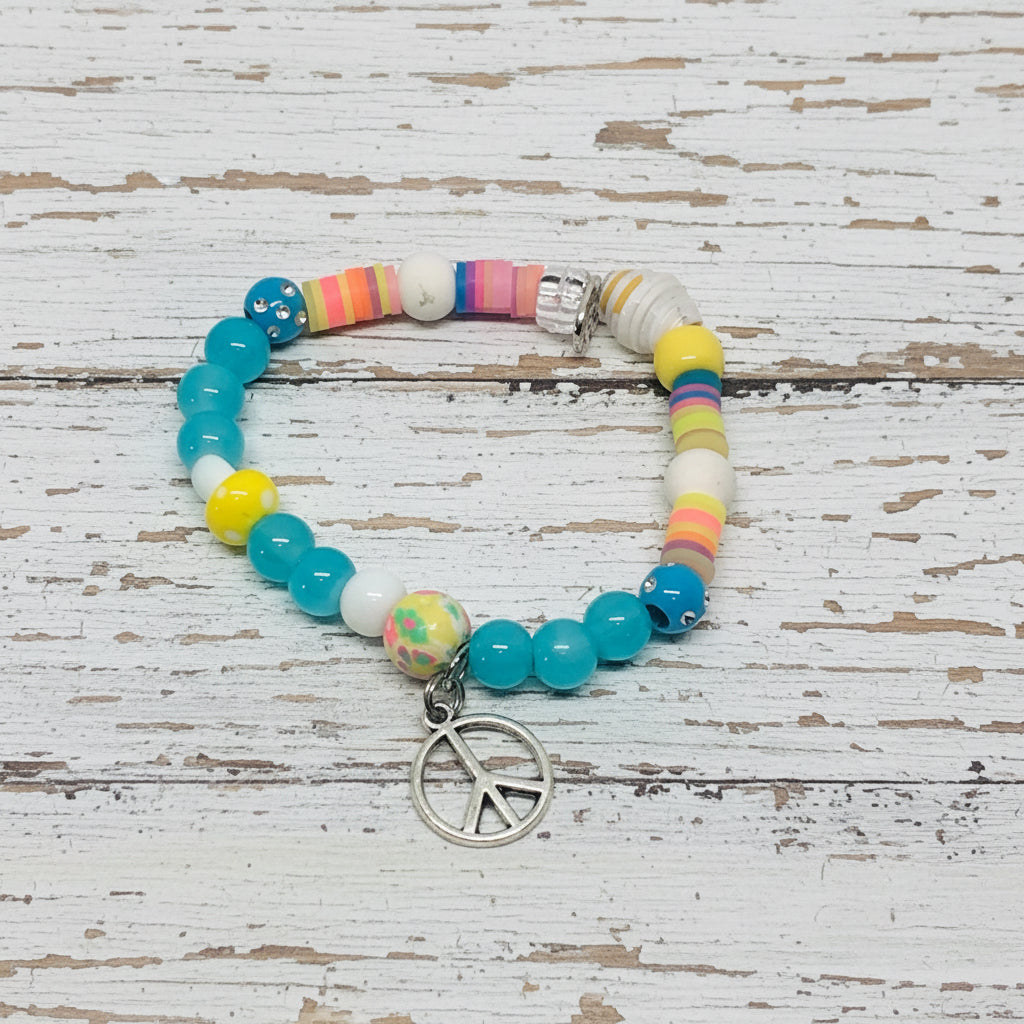 Unique Mixed Media Beaded Bracelet Set | Boho Chic Handmade Jewelry - Distinct Designs