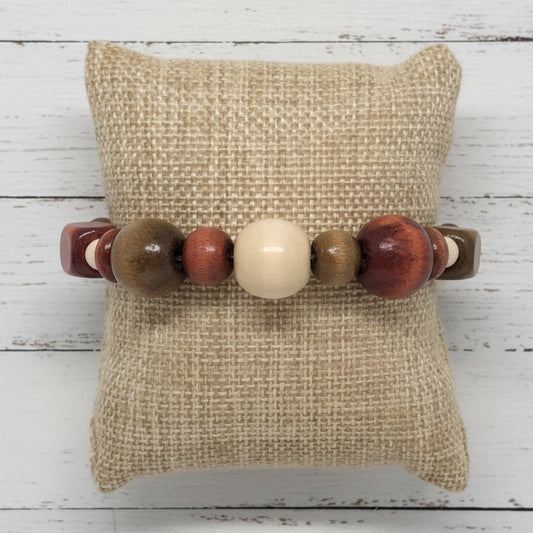 Wooden Beads Stretch Bracelet | Western Chic Handmade Jewelry - Distinct Designs