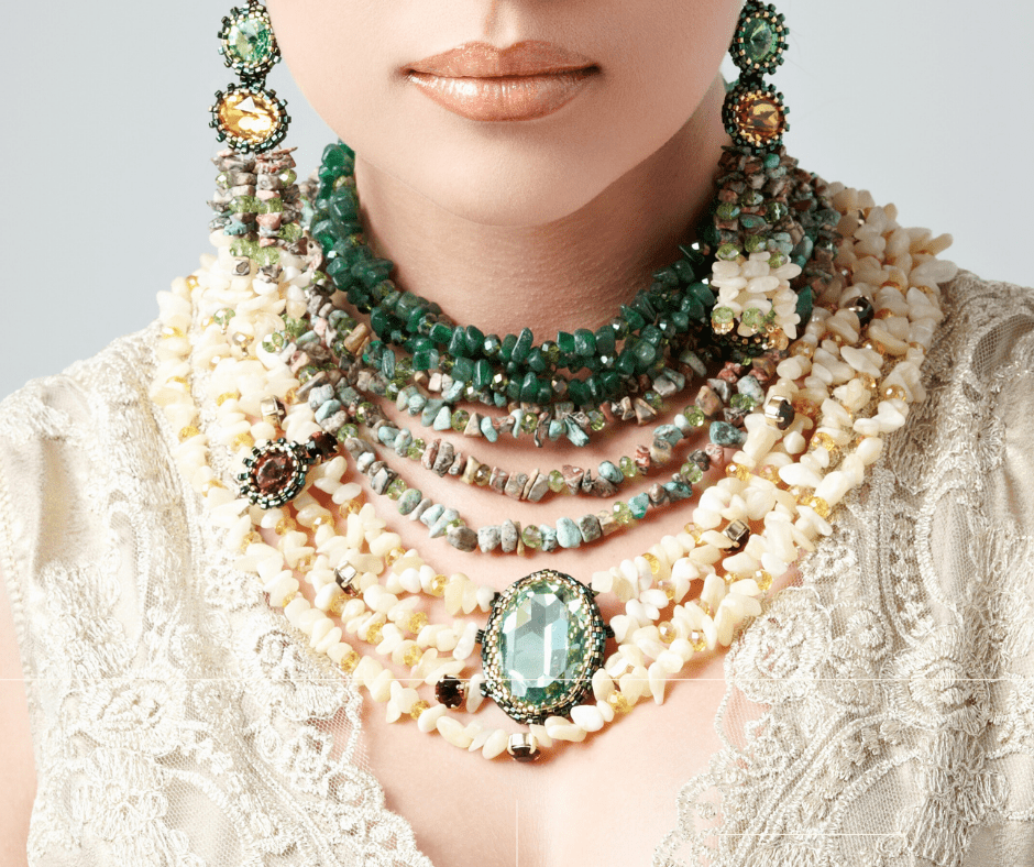 Handmade Unique Mixed Material Necklace Affordable One-of-a-kind ...