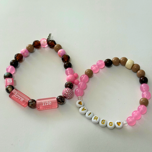 Eclectic Beaded Zodaic Bracelet Set | Cosmic Connection Handmade Jewelry