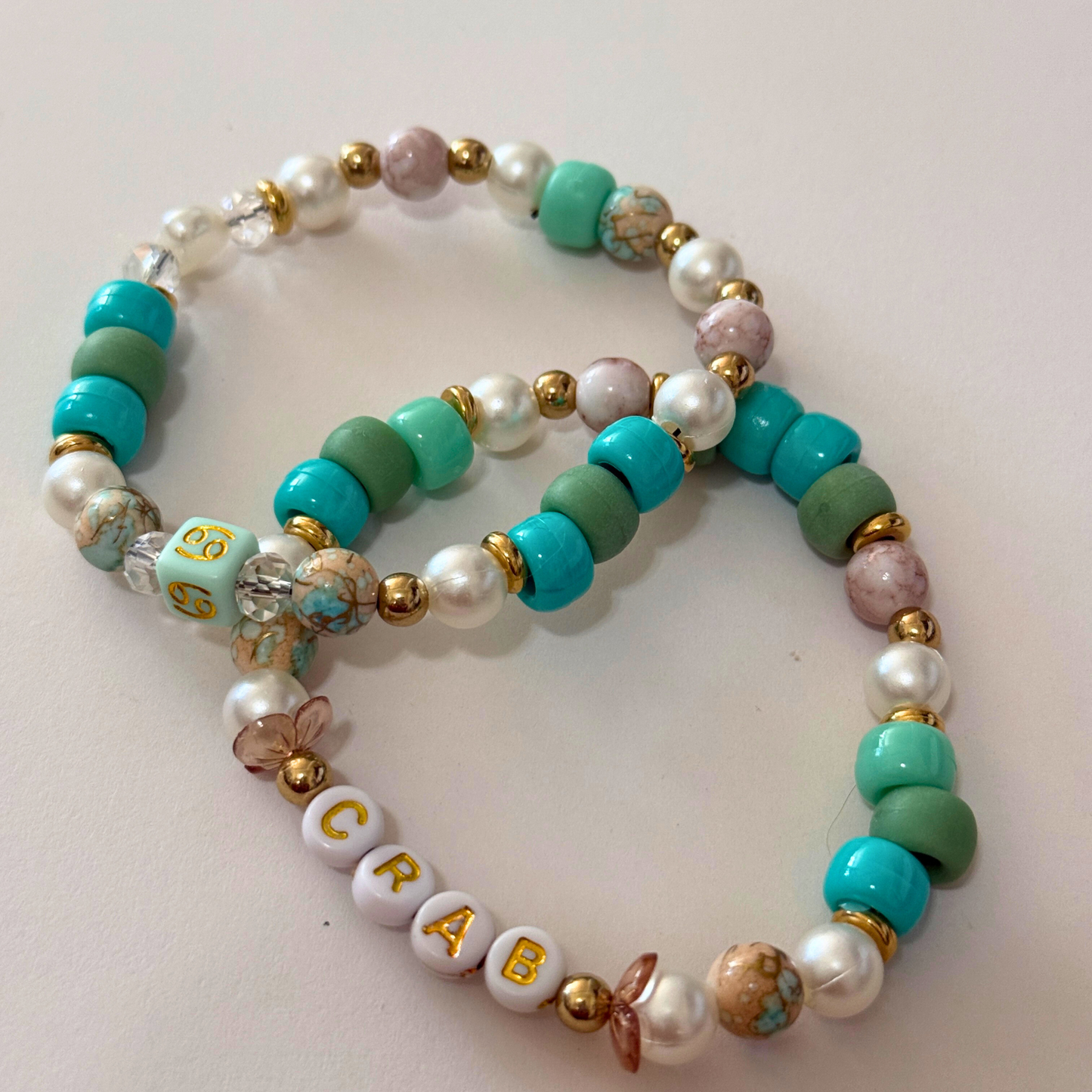 Beaded Zodiac Stretch Bracelet Set | Cosmic Collection Handmade Jewelry