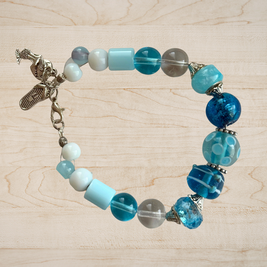 Charm Bracelet | Turquoise Coastal Beach Jewelry