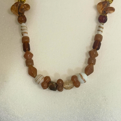 Lampwork Glass Beaded Necklace | Woodland Handmade Jewelry