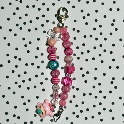 Sparkle Pink Bag Charm | Playful Shine & Kawaii-Inspired Flair