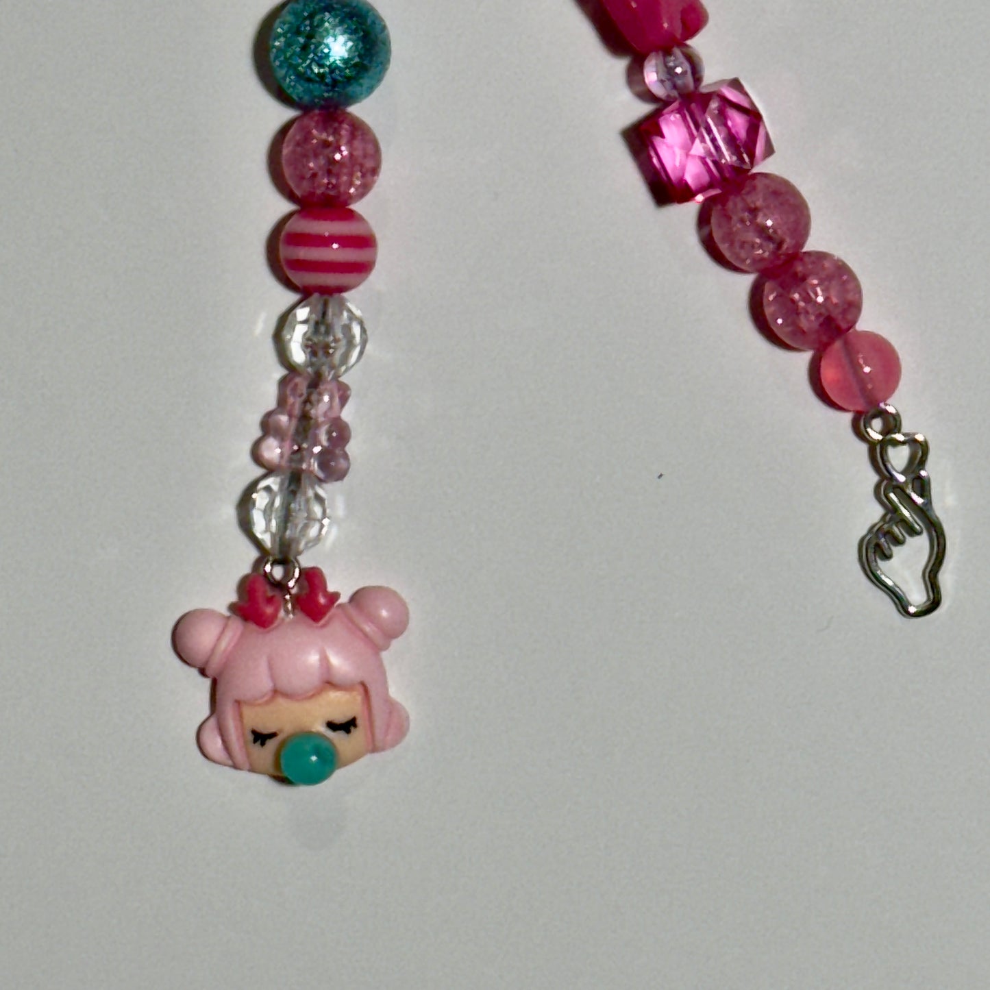 Sparkle Pink Bag Charm | Playful Shine & Kawaii-Inspired Flair