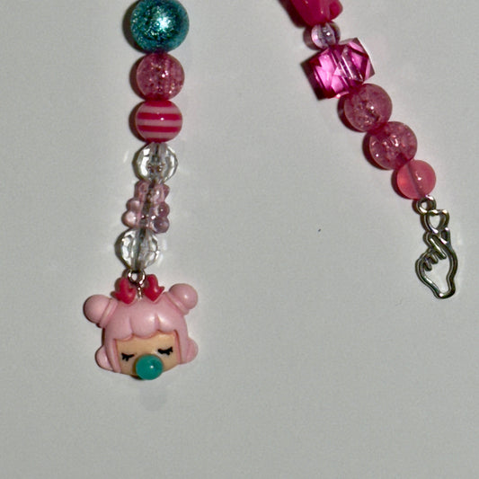 Sparkle Pink Bag Charm | Playful Shine & Kawaii-Inspired Flair