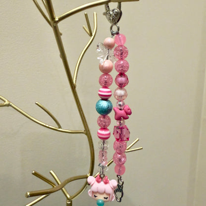 Sparkle Pink Bag Charm | Playful Shine & Kawaii-Inspired Flair
