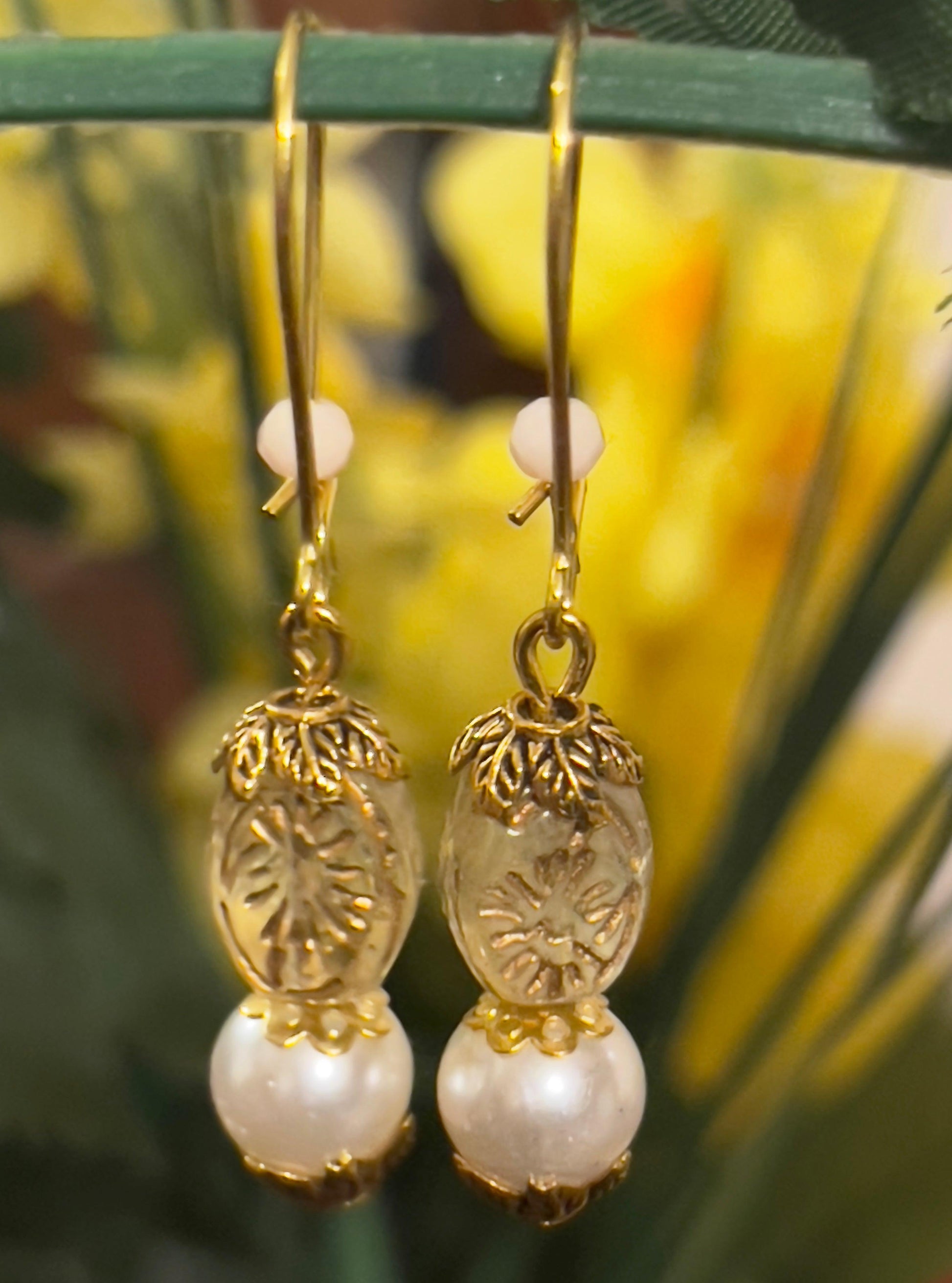 Pearl Dangles Earrings | Czech Glass & Pearl Beads Dangles - Distinct Designs