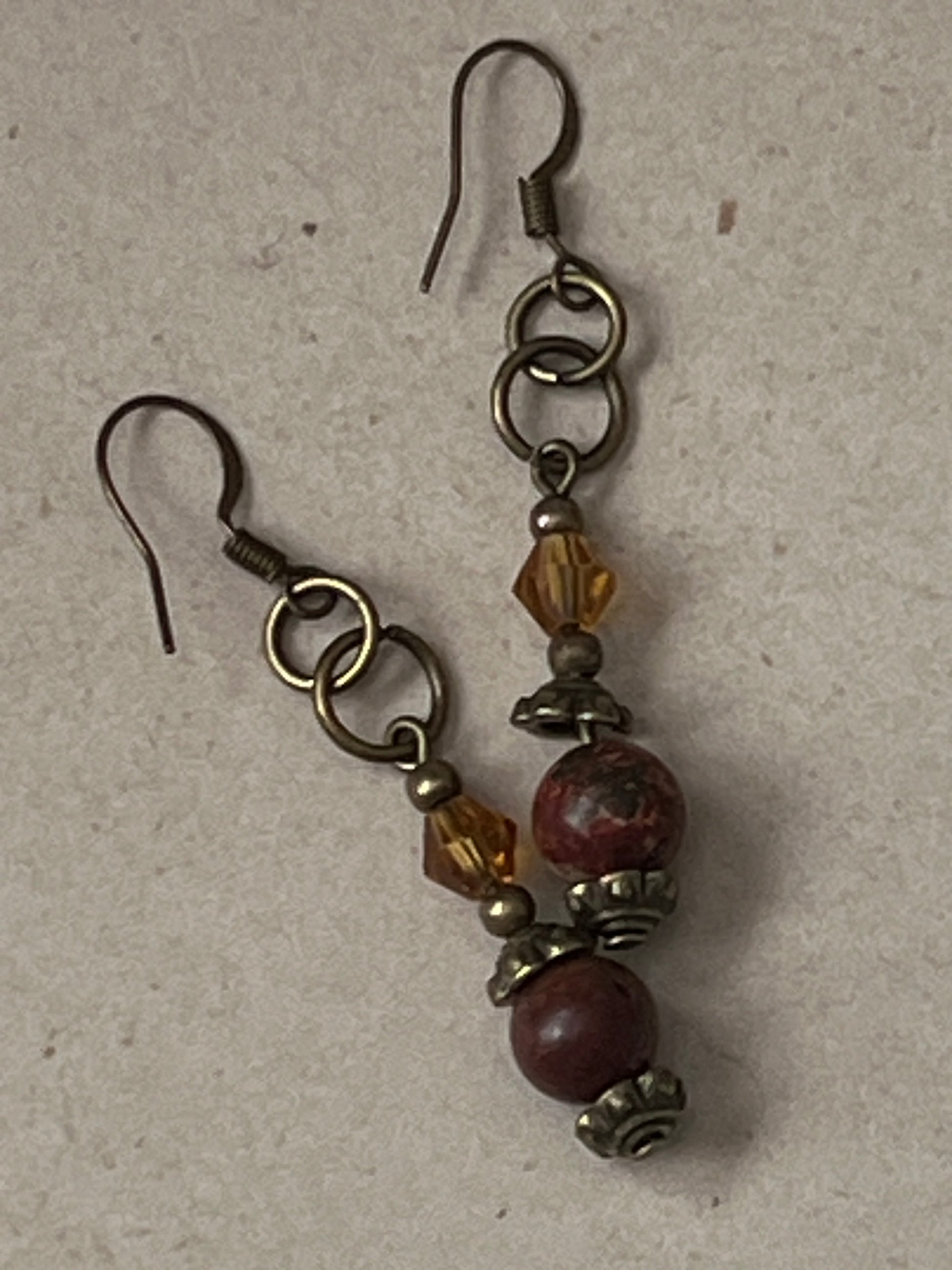 Red Wood Forest Earrings