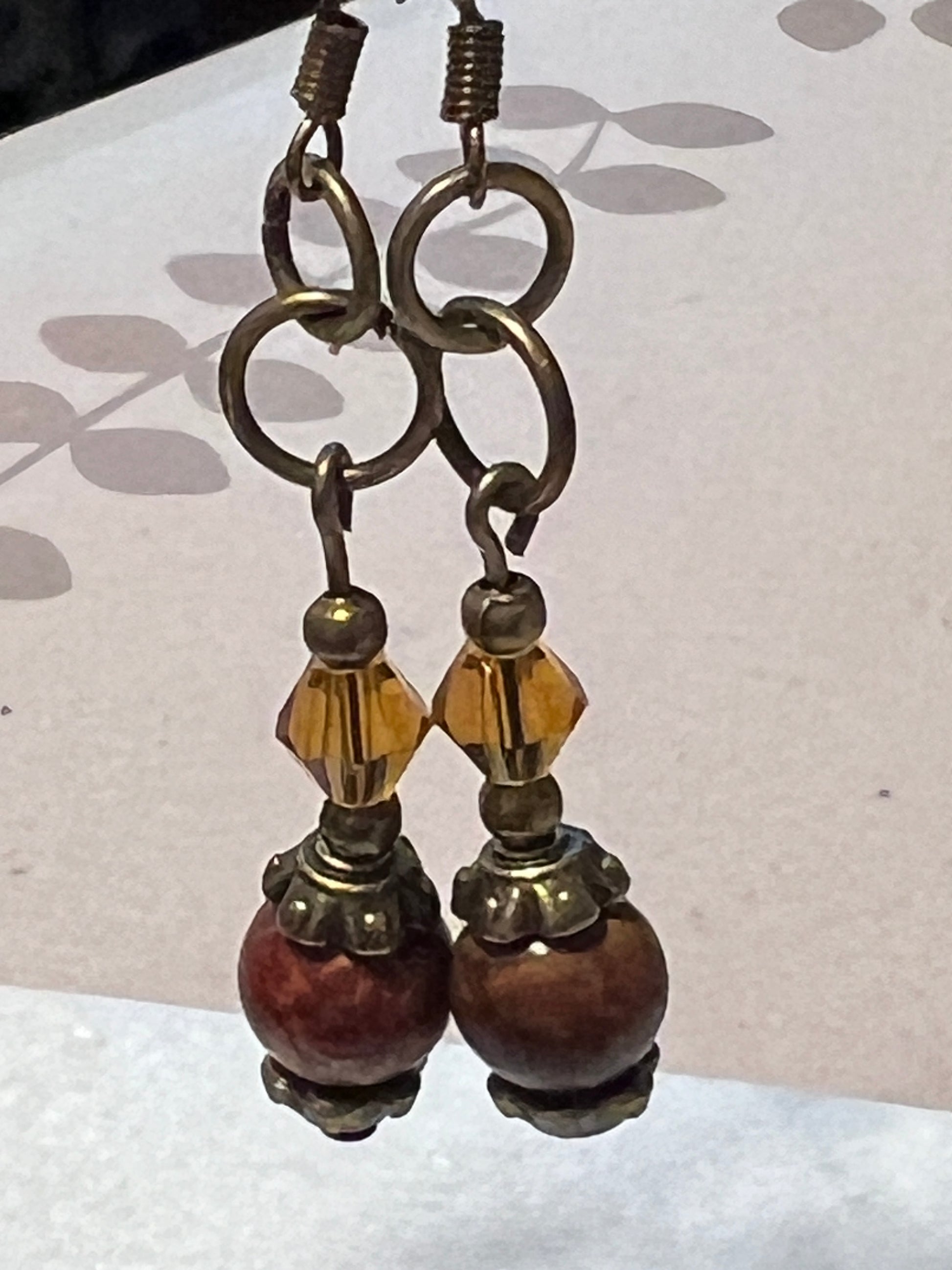 Red Wood Forest Earrings