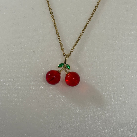 Very Cherry Charm Necklace | Bold Vivid Style