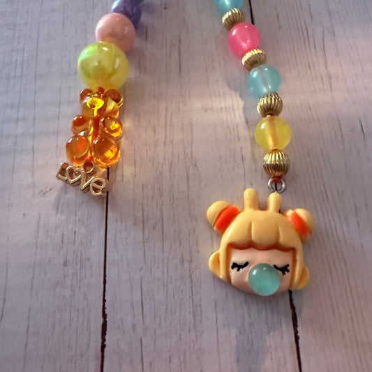 Candy Color Kawaii Bag Charm | Handmade Beaded Purse Charm